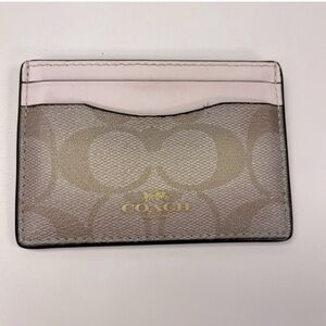 COACH Slim Card Case In Signature Jacquard